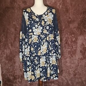 Tassel N Lace Floral Dress